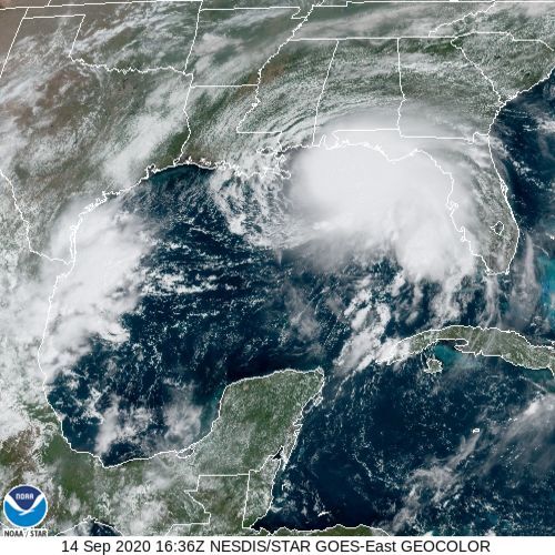 Hurricane Sally satellite